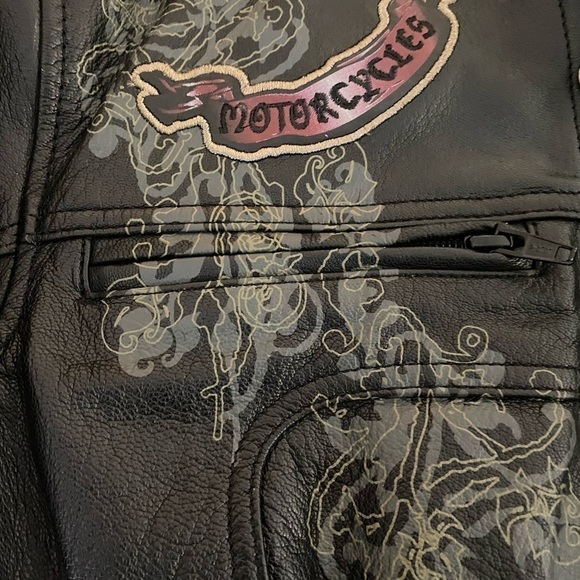 Harley Davidson Womens Leather Jacket EVANGELINE​​​​​​​​ - Picture 10 of 13